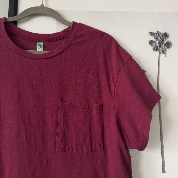 Honeydew Intimates | NWOT Off The Grid Knit Crop Tee in Serenade Red Size Large - Picture 4 of 6
